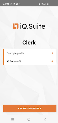 iQ.Suite Clerk Screen 2