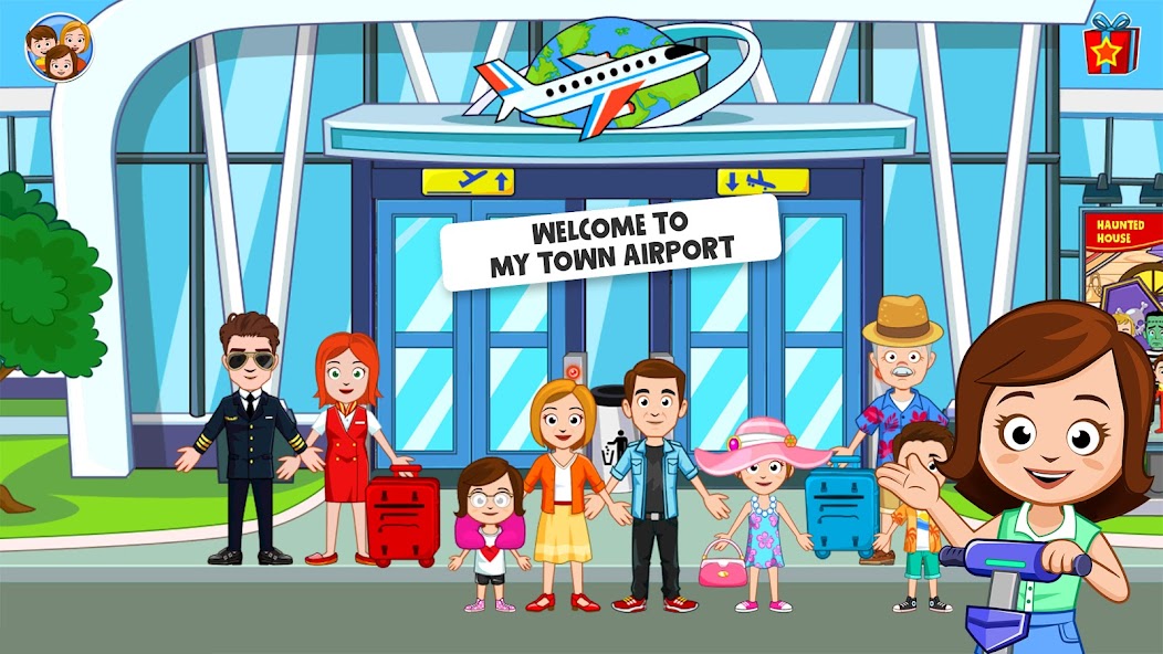 My Town Airport games for kids banner