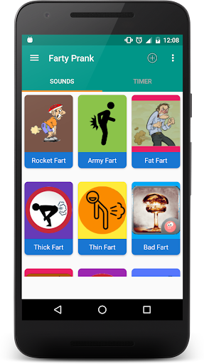 Android application Fart Sounds Prank Timer App screenshort