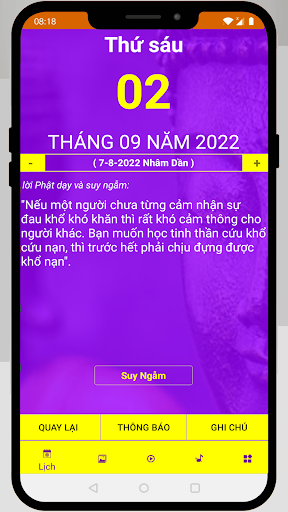 Lịch Phật Giáo Screen 2