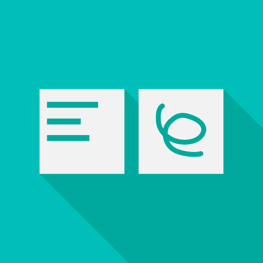 Note widget - Text and Paint Logo