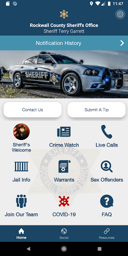Android application Rockwall County TX Sheriff's O screenshort