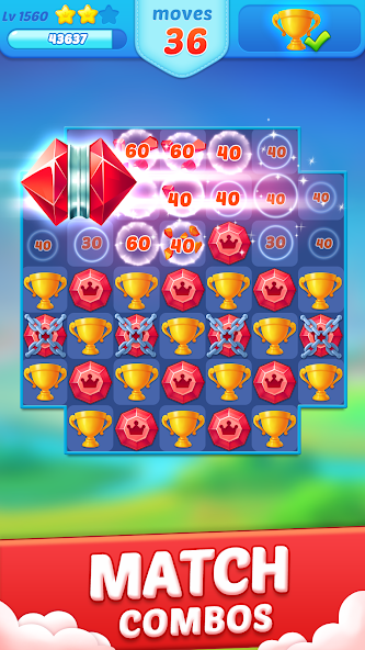 Jewel Crush™ - Match 3 Legend 6.0.0 APK + Mod (Unlimited money / Free purchase) for Android