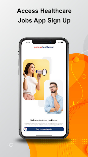 Android application Access Healthcare Jobs screenshort