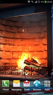 ภาพหน้าจอของ Fireplace 3D Pro lwp
