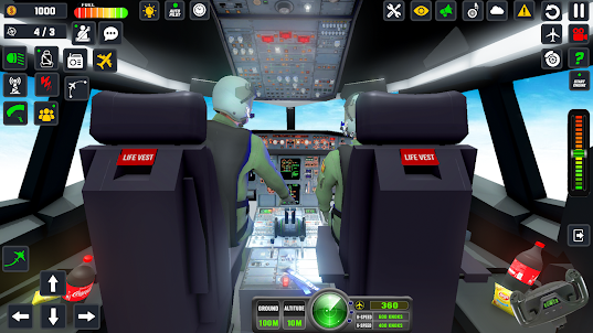 3D pilot Flight Simulator game