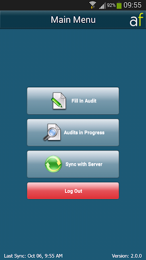 Android application AuditForm screenshort