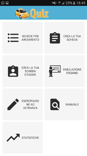 Android application Revisione Patente B - A screenshort