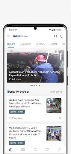 Android application ceklissatu.com screenshort