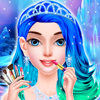 Ледяная королева макияж салон игры для девочек