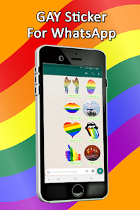 Captura de Pantalla 10 Stickers Gay para WhatsApp - W android