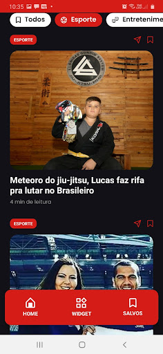 Android application Jornal Massa! screenshort