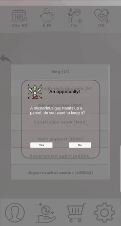 The Homeless Life Simulator Ga - Screenshot 4