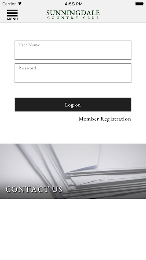 Android application Sunningdale Country Club screenshort
