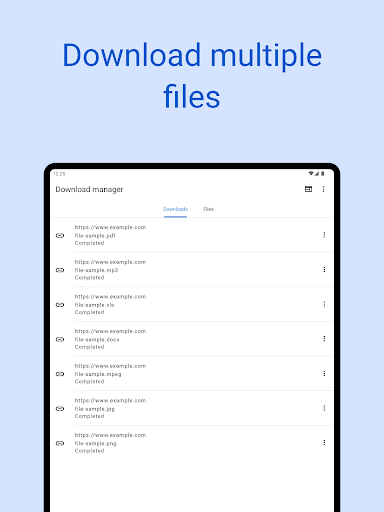 Screenshot of Download manager