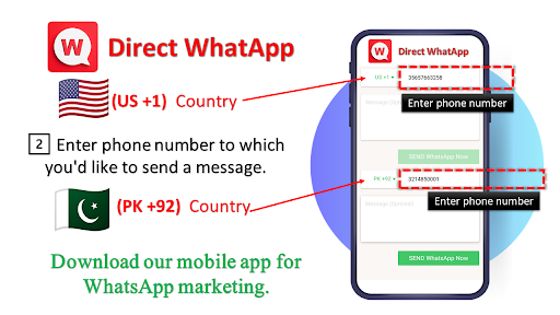 Direct Message WhatApp Screen 3