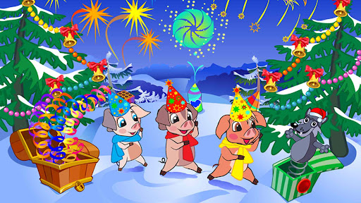 Android application Three Little Pigs Xmas Story screenshort