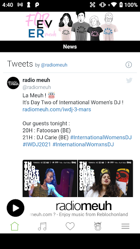 Android application RadioMeuh screenshort