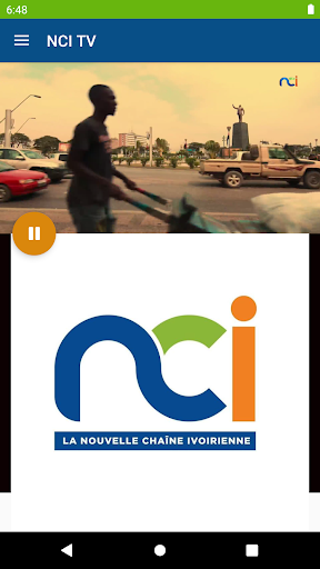 Android application NCI TV côte d'Ivoire screenshort