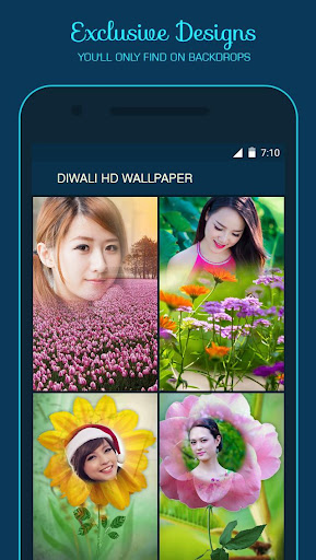Android application Flower Photo Frame screenshort