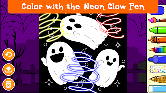 Game screenshot Halloween Coloring Games hack