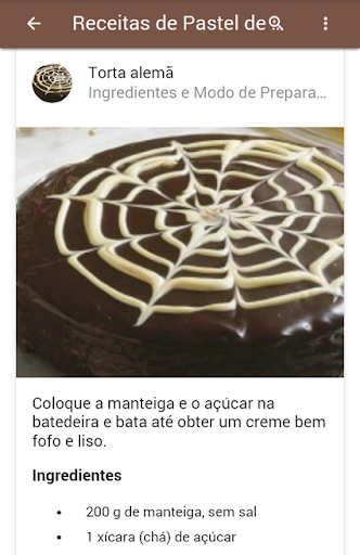 Receitas Pastel De Chocolate