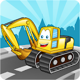 Cars and trucks for kids icon