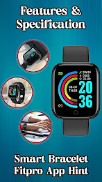 Smart Bracelet Fitpro App hint poster 13