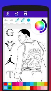 Basketball Stars Coloring Book
