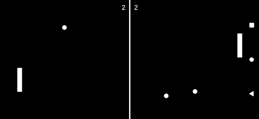 Multi-Ball Pong: Two-Player Screen 2