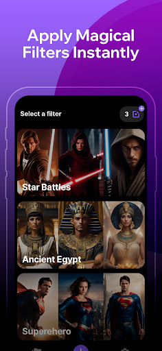 Android application Zipik - AI Magic Filters screenshort