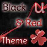 GO Launcher Theme Black & Red icon