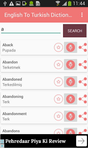 English To Turkish Offline Dic