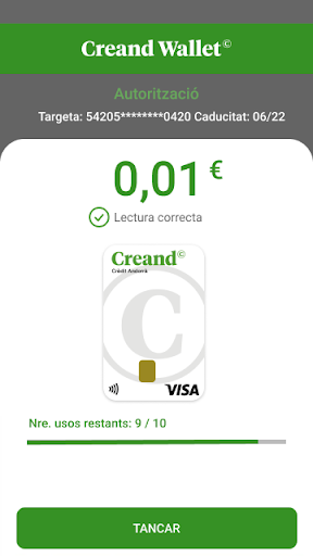 Android application Creand Wallet screenshort