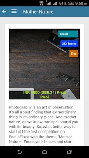 FocusFixed - The photo contest app Capture d'écran
