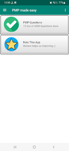Android application PMI PMP prep screenshort
