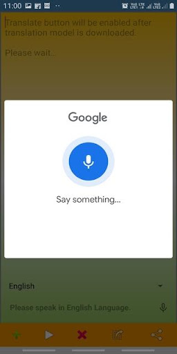 Android application Speaktexttra screenshort