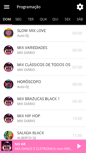 Rádio Black Mix Screen 2