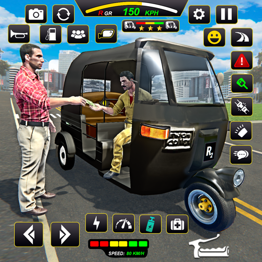 Modern Auto Rickshaw Driver 3D  Icon