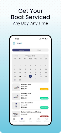 Android application Wave Marine - Boat Services screenshort