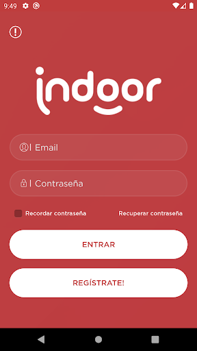 Android application Club Indoor screenshort