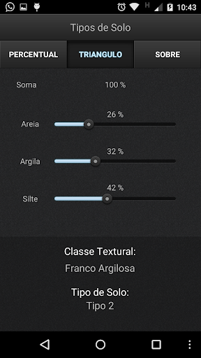 Android application Tipos de Solo screenshort