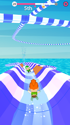 Aqua Path Slide Water Park Race 3D Gameのおすすめ画像2