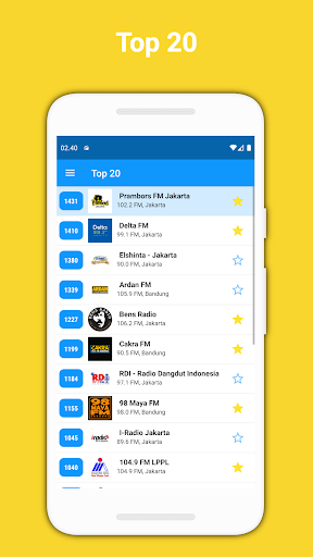 Android application Radio FM Indonesia screenshort