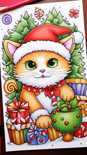 Christmas Coloring Game Screen 3