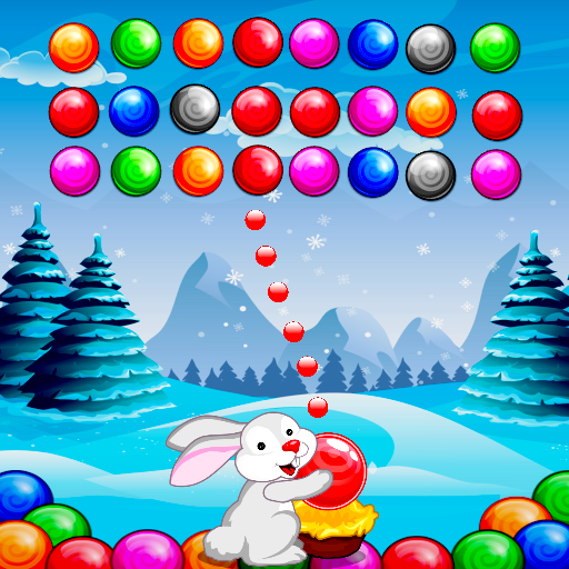 Bubble Shooter Easter Bunny logo