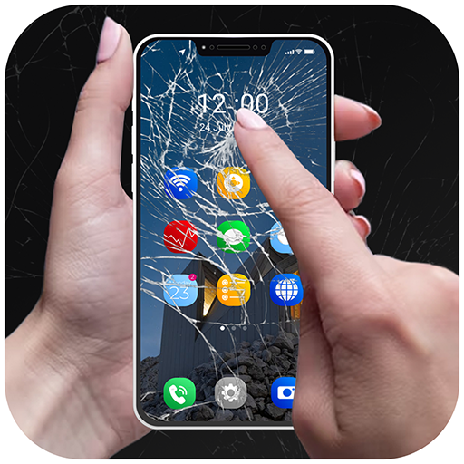 Broken Screen Wallpaper Prank logo