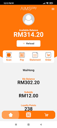 Android application AIMSpay screenshort