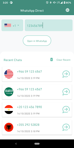 Direct Chat - Quick Messages Screen 2
