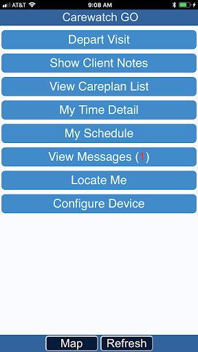 Carewatch GO Screen 2